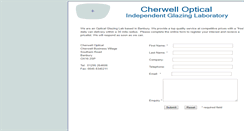 Desktop Screenshot of cherwell-optical.co.uk