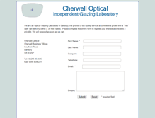 Tablet Screenshot of cherwell-optical.co.uk